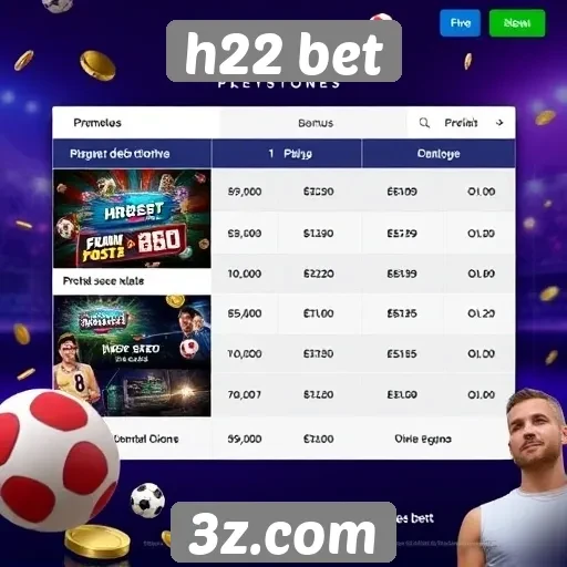 Plataforma H22 Bet oferece promoções exclusivas