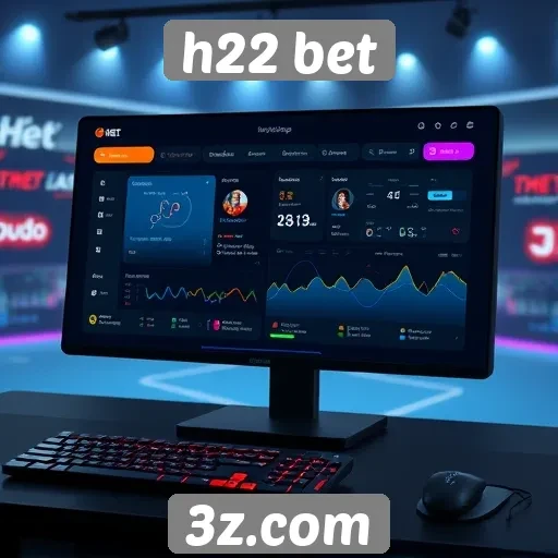 Interface intuitiva do H22 Bet melhora a experiência do jogador